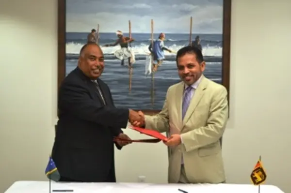 Dr. Palitha Kohona, the Permanent Representative of Sri Lanka to the United Nations, signed the Joint Communiqué on behalf of Sri Lanka, while Mr. Collin D. Beck, the Permanent Representative of Solomon Islands to the United Nations, signed on behalf of Solomon Islands.