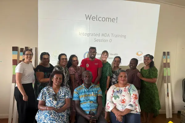 The Ministry of Health’s National Neglected Tropical Disease (NTD) Progamme Manager, Mr. Oliver Sokana said he and two of the NTD staffs are pleased to be invited and are grateful for the opportunity to provide their MDA technical and operational support to the MDA distribution team members in Kiribati’s health ministry.