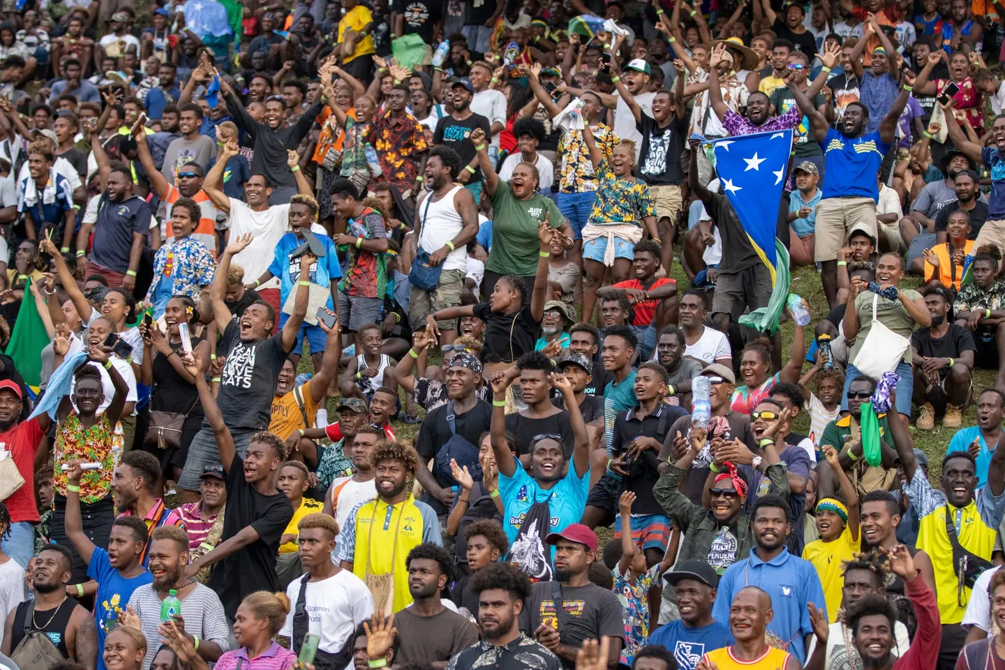 With a capacity bursting at the seams, an estimated 15,000 fervent supporters flocked to witness the Sol2023 XVII Pacific Games second semi-final clash between the home team and Fiji.