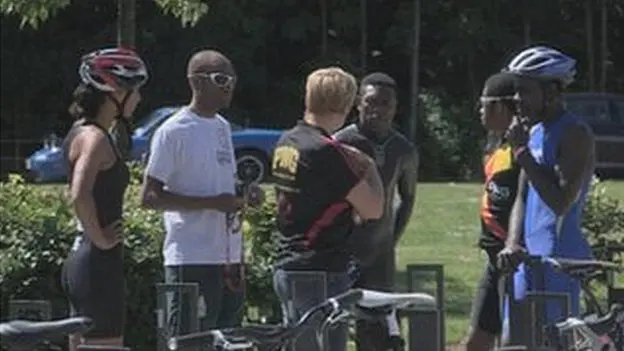 Triathletes from Papua New Guinea and the Solomon Islands have been training with Stirling Triathlon club.