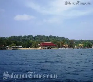 Gizo coastline in the Western Province.