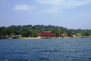 Gizo coastline in the Western Province.
