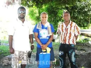 Committee Chairman Smith Ragi, Secretary Beven A'iele and Honiara Committee member Reginald Ngati.
