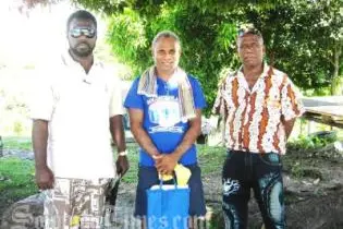 Committee Chairman Smith Ragi, Secretary Beven A'iele and Honiara Committee member Reginald Ngati.