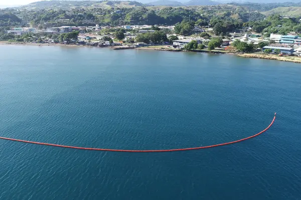 Solomon Port says that the barriers will be used to trap plastic wastes and rubbish coming out from the Mataniko river and along the Honiara coastline.