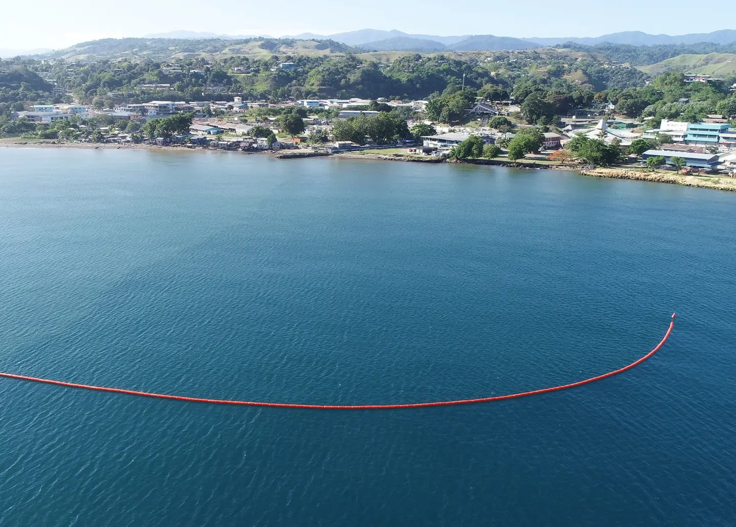 Solomon Port says that the barriers will be used to trap plastic wastes and rubbish coming out from the Mataniko river and along the Honiara coastline.