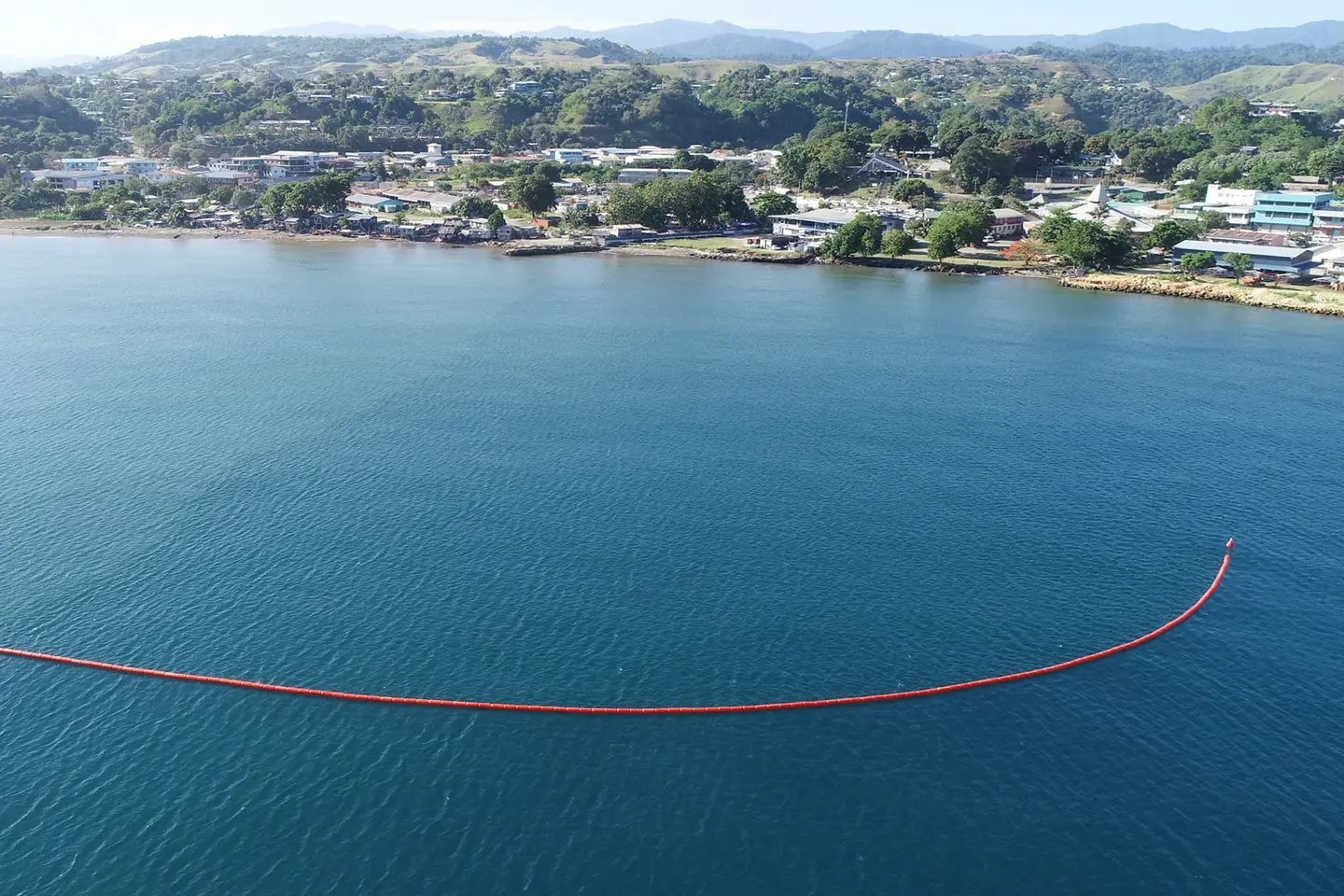 Solomon Port says that the barriers will be used to trap plastic wastes and rubbish coming out from the Mataniko river and along the Honiara coastline.