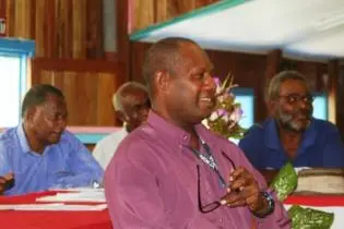 Temotu leaders at the consultation in Lata.