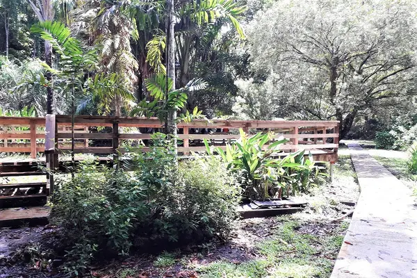 New walkway and foot path at the Honiara Botanical Garden.