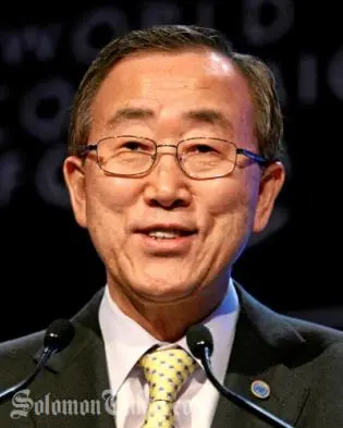 Mr Ban will be accompanied by about 20 of senior officials and media personnel. The UN through its many agencies is a major donor partner of Solomon Islands.