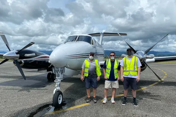 The PMSP-FFA aircraft during a recent stopover in Honiara.