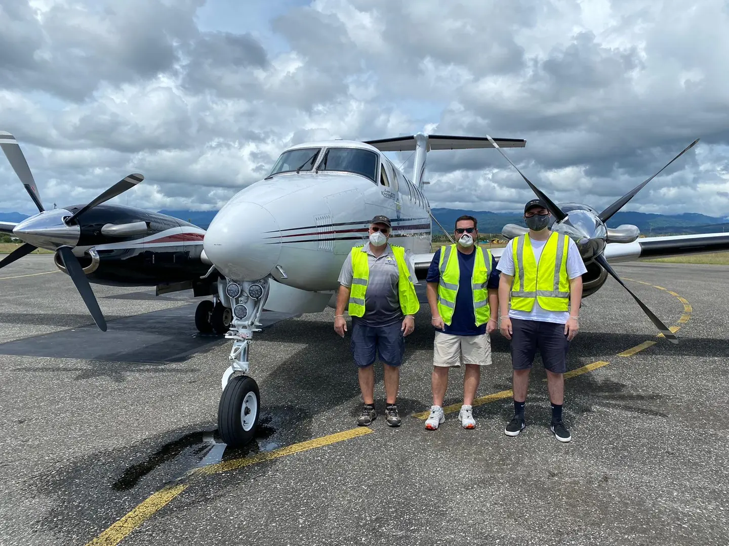 The PMSP-FFA aircraft during a recent stopover in Honiara.