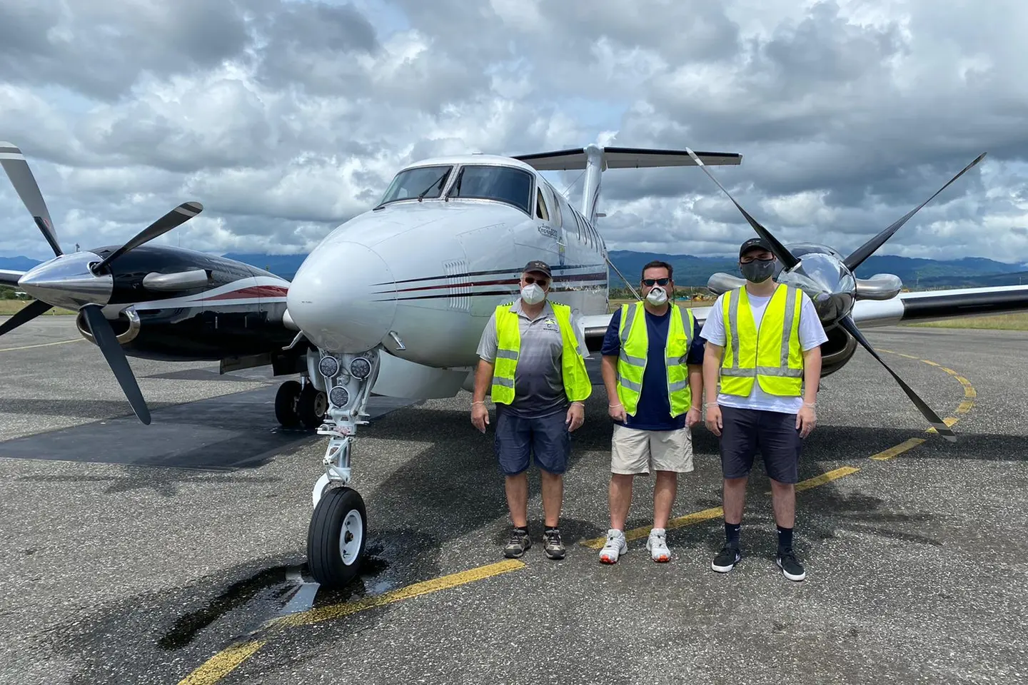 The PMSP-FFA aircraft during a recent stopover in Honiara.