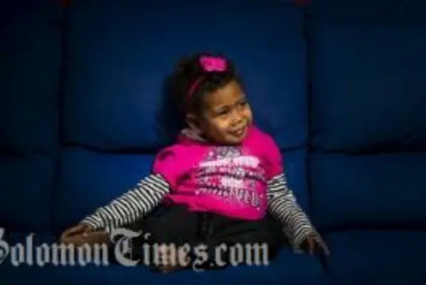 Juanita Augerea, 2, of the Solomon Islands, has received an operation on her kidney through the ROMAC (Rotary Oceania Medican Aid for Children) program.
