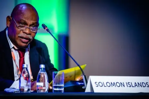 “Climate change is already impacting our islands and economy. As such, the Solomon Islands and other Pacific countries are in constant mode of recovery from disasters," said Honorable Sofu.