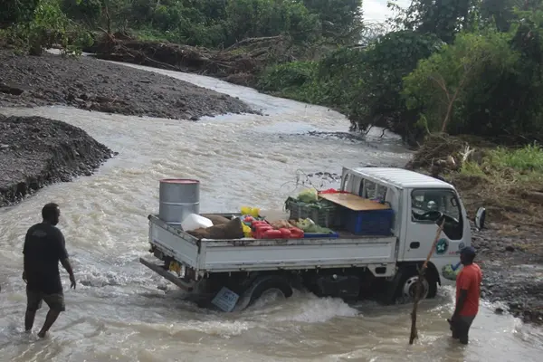 Roads and bridges connecting villages to Honiara has been badly affected, in certain cases villages have been cut off having to use boat instead.