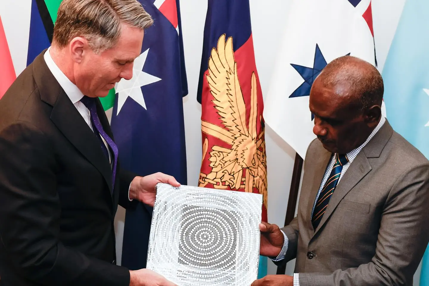 Solomon Islands Prime Minister, the Honourable Jeremiah Manele MP met Australia’s Deputy Prime Minister and Minister for Defence, the Honourable Richard Marles MP in Canberra, Australia.