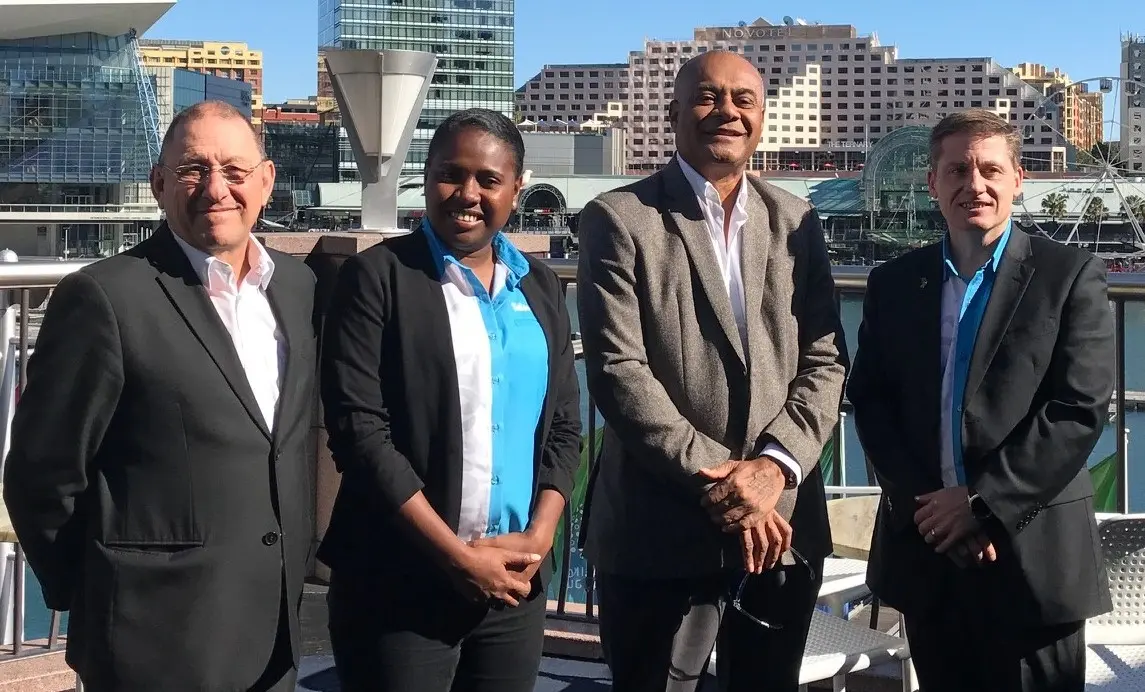 The Tourism Solomons team, (from left to right) Mike Parker-Brown, Fiona Teama, Josefa ‘Jo’ Tuamoto and Richard Skewes.