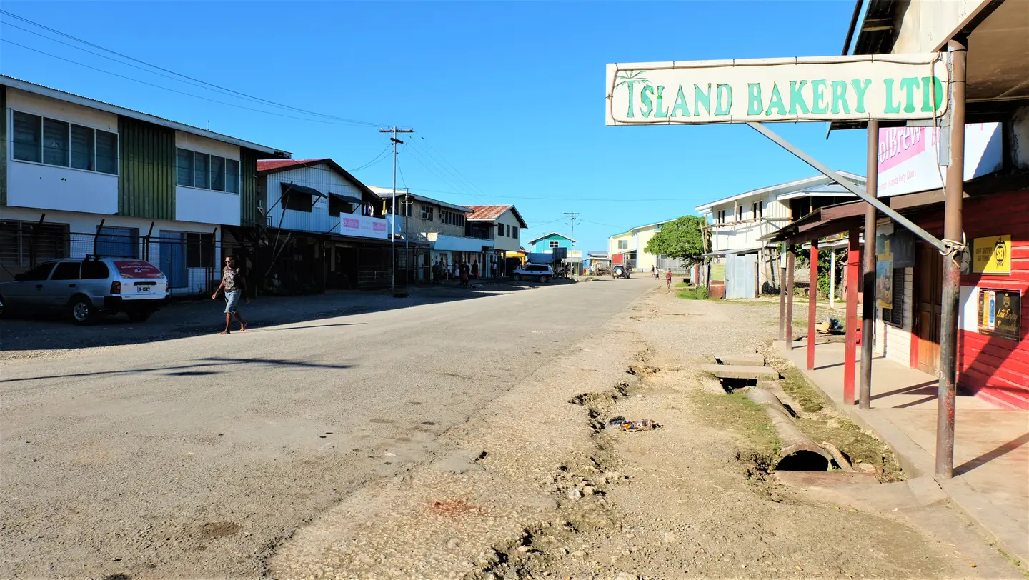 Auki town in Malaita province.