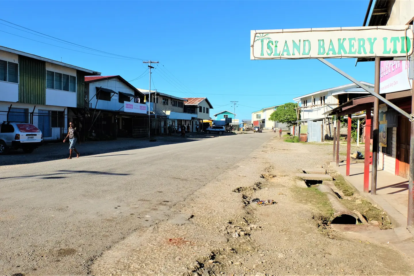 Auki town in Malaita province.