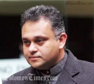 Former Solomon Islands attorney-general Julian Moti, who will no longer face child sex charges pursued by Australian authorities.