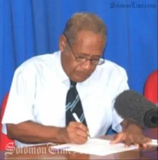 Francis Billy Hilly CMG was the fourth Prime Minister of the Solomon Islands from 18 June 1993 to 7 November 1994.