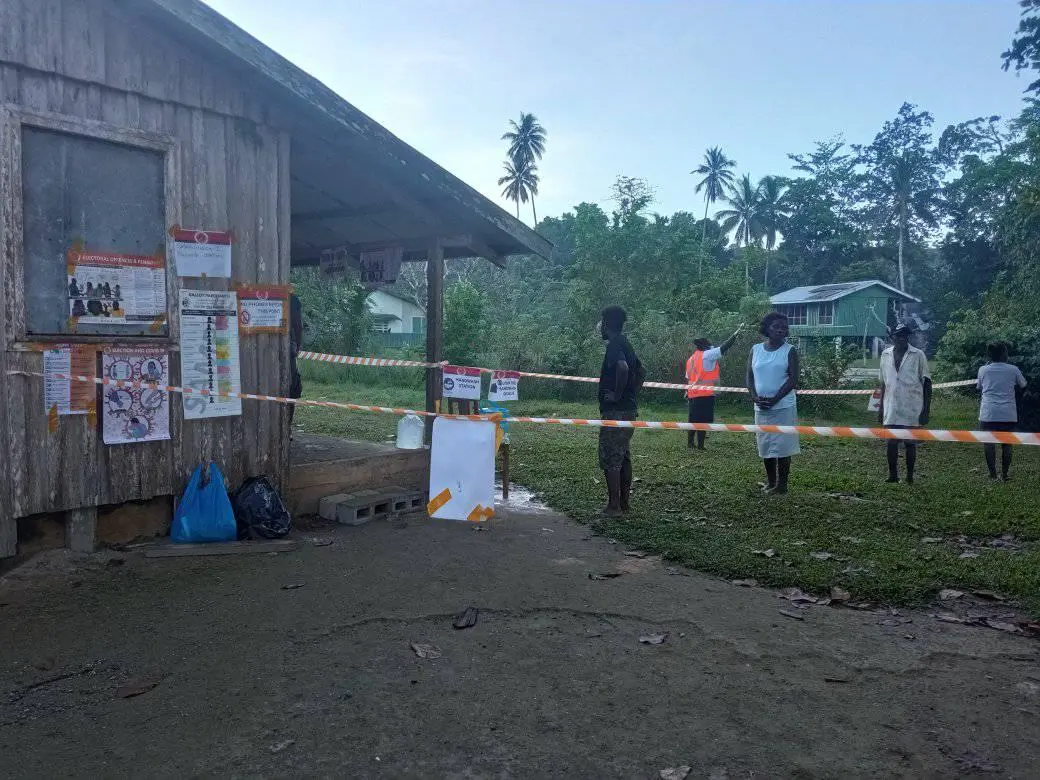 In South Choiseul, people have been flocking to the Polling Stations since 7am.