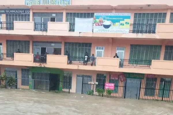 The capital city Honiara has seen roads flooded on Friday after heavy downpour.