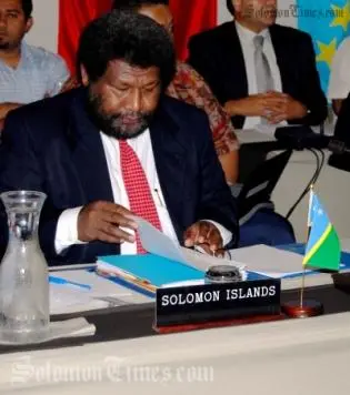 The Ministry of Foreign Affairs and External Trade says that as President of the ACP-EC Council of Ministers, Mr Haomae is obliged to attend because he has to chair proceedings of the meeting.