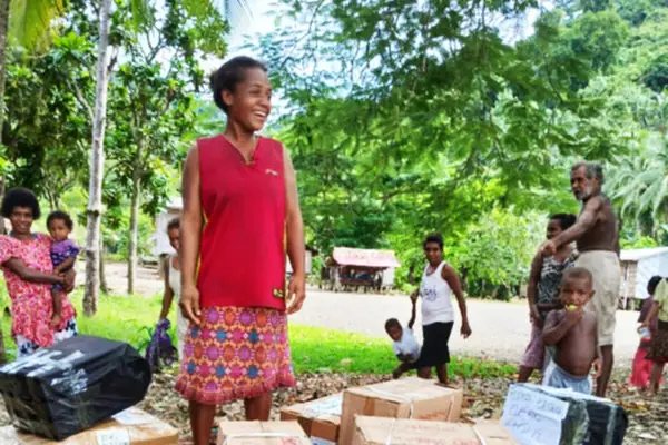 Some of the women received sewing machines for their sewing business, supported under the income-generating initiatives.