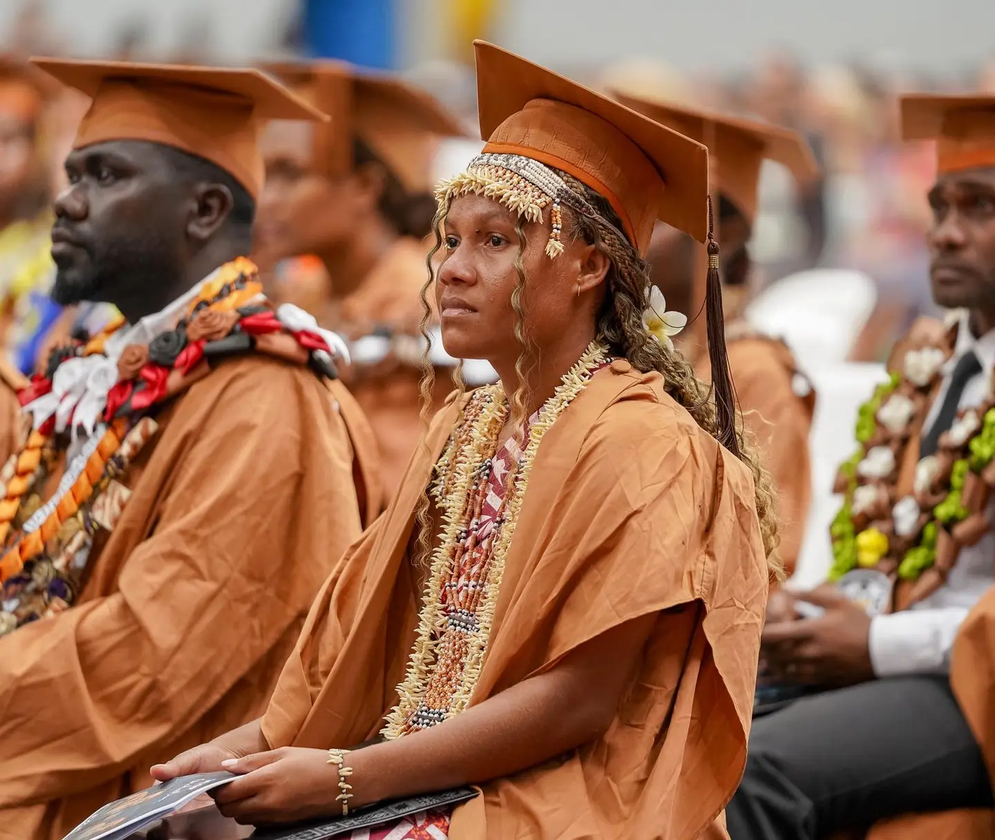 Graduates at the USP Solomon Islands Campus graduation ceremony in Honiara.