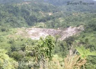 Gold extraction area within Gold Ridge, soon to be one of the biggest projects.