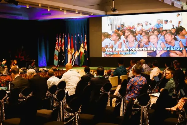 Session at the Pacific Islands Forum Leaders Summit 2022.