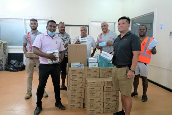 Tongs donates Protective Personal Equipment’s (PPE’s) to help protect front line workers as they take care of returnees accommodated in the Quarantine Stations.
