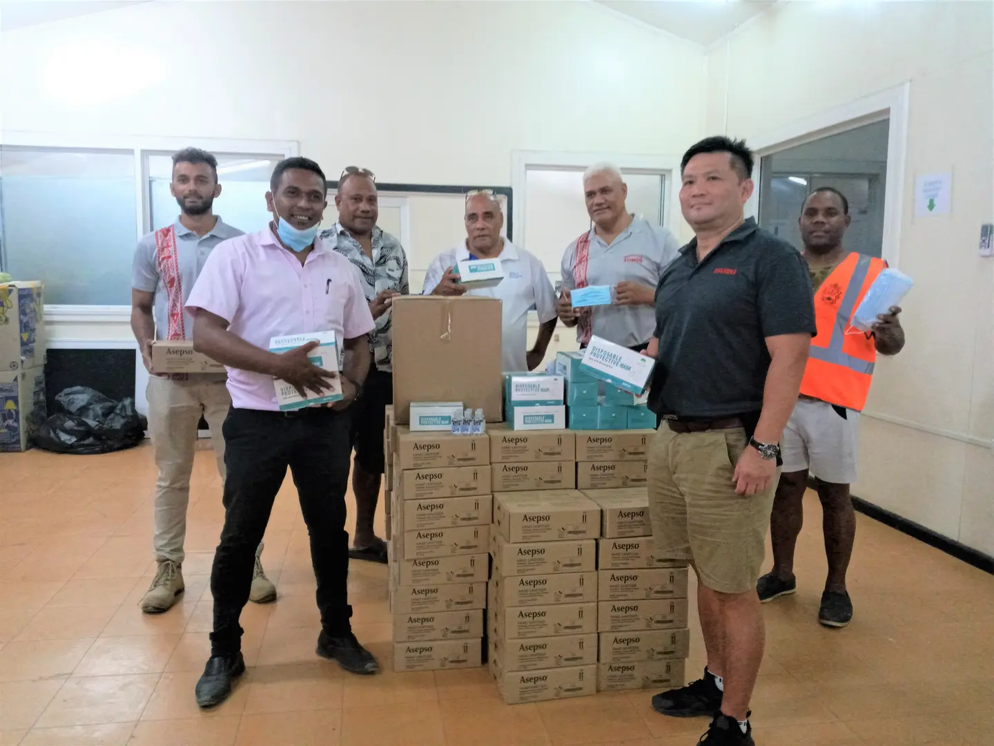 Tongs donates Protective Personal Equipment’s (PPE’s) to help protect front line workers as they take care of returnees accommodated in the Quarantine Stations.