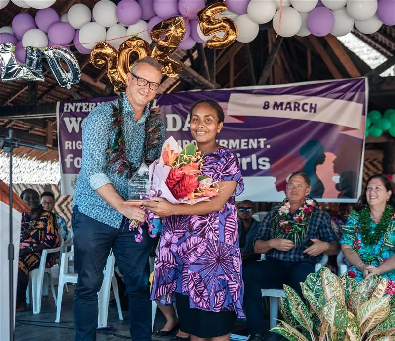 Ms. Kwainarara was nominated for her outstanding leadership, advocacy, and contributions to supporting survivors of gender-based violence, including representing women and girl survivors in court.