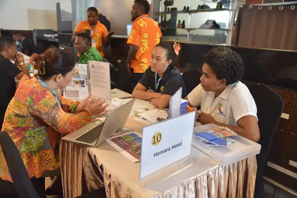 International buyers and local tourism operators at the successful 'Mi Save Solo 2024' event in Honiara.