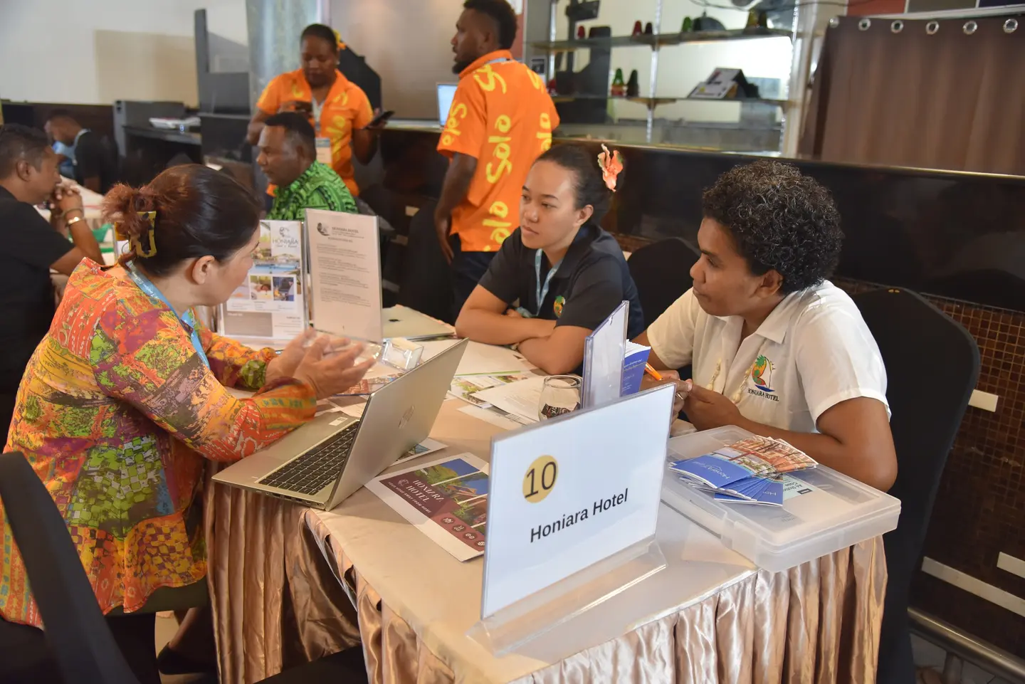 International buyers and local tourism operators at the successful 'Mi Save Solo 2024' event in Honiara.