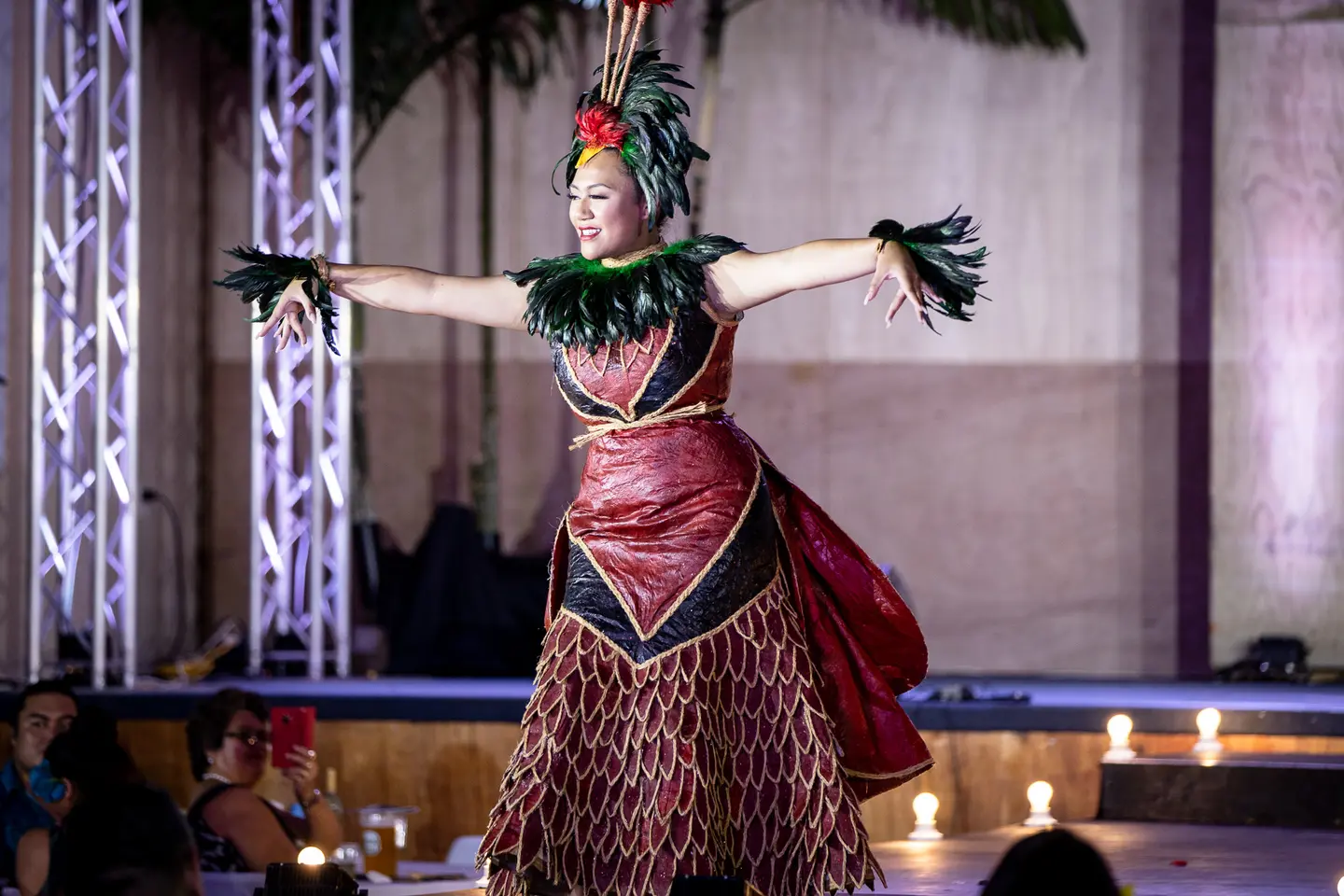 Miss Samoa's costume in the recent Miss Pacific Island contest that sparked social media debate.