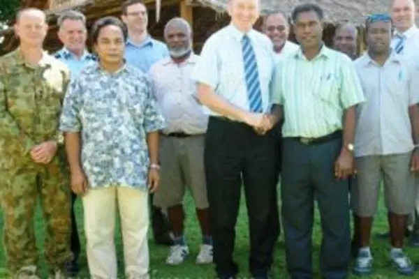 RAMSI Principals meet with Guadalcanal Provincial Government to discuss the RAMSI partnership.