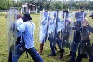 Police officers stationed at Auki have already commenced crowd and traffic control exercises this week.