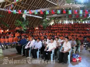 Distinguished guests and students at the launch.