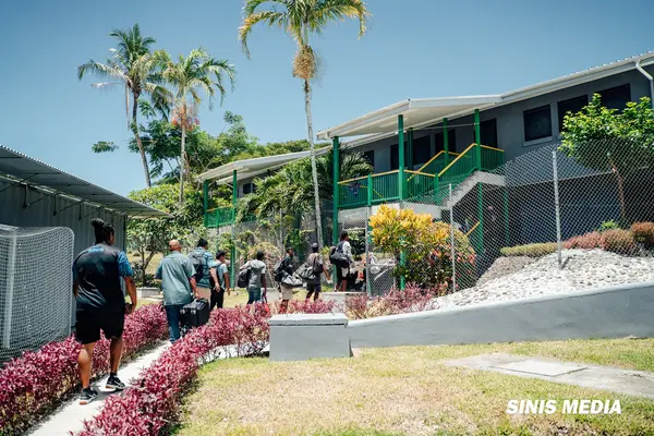 Elite Para Coaches and athletes being led to their camping spot for the six-day ‘High Performance Training’