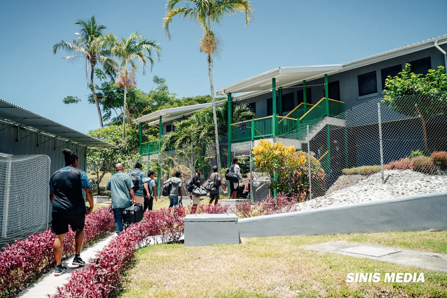 Elite Para Coaches and athletes being led to their camping spot for the six-day ‘High Performance Training’