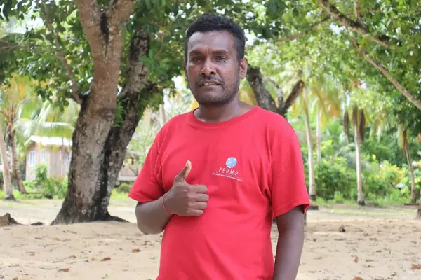 “Due to overfishing in most areas, we decided to adopt this initiative to manage our sea resources so that we can benefit from it,” says Remy Amos, the Chair of Peava community Marine Resource Management Committee.