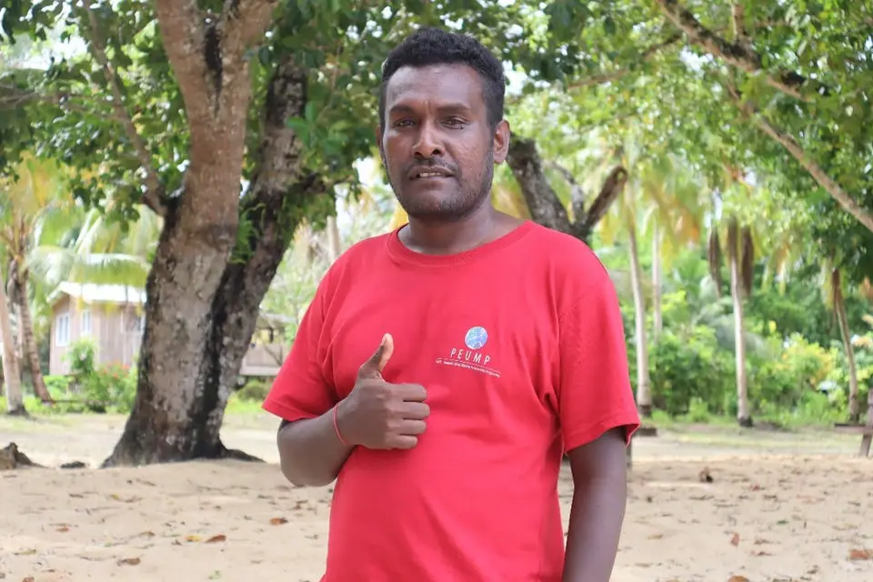 “Due to overfishing in most areas, we decided to adopt this initiative to manage our sea resources so that we can benefit from it,” says Remy Amos, the Chair of Peava community Marine Resource Management Committee.