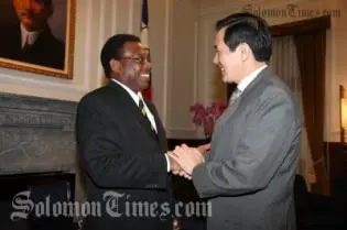 In Taiwan, Dr Sikua met President Ma to discuss a number of bilateral issues.