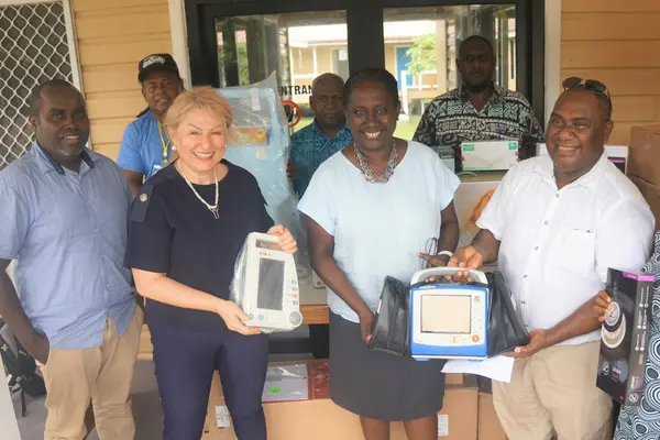 WHO met with MHMS and NRH officials on Thursday to hand over supplies and equipment for the isolation centres.