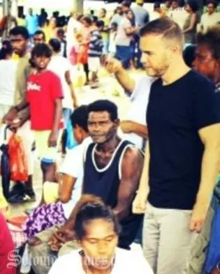 Gary Barlow seen here at the Honiara central market.