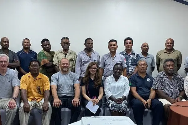 The meeting gathered representatives from six local UXO companies including Solsearch, SIEOTEC, Safe Signals, SI Battle Area Clearance, SRX and Clear Grounds.
